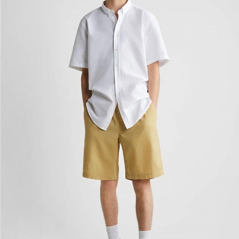 ✨ ZARA Mens Linen Blend Shorts✨